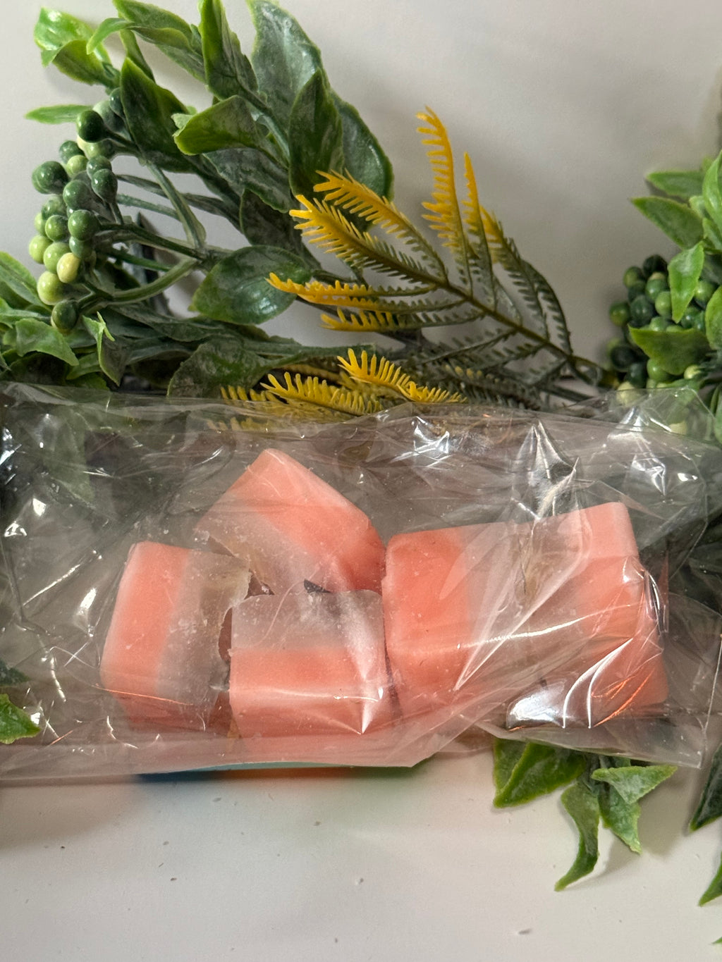 Yellow & Pink Wax Cube Melts | Apple, Sandalwood & Lemon Herbs