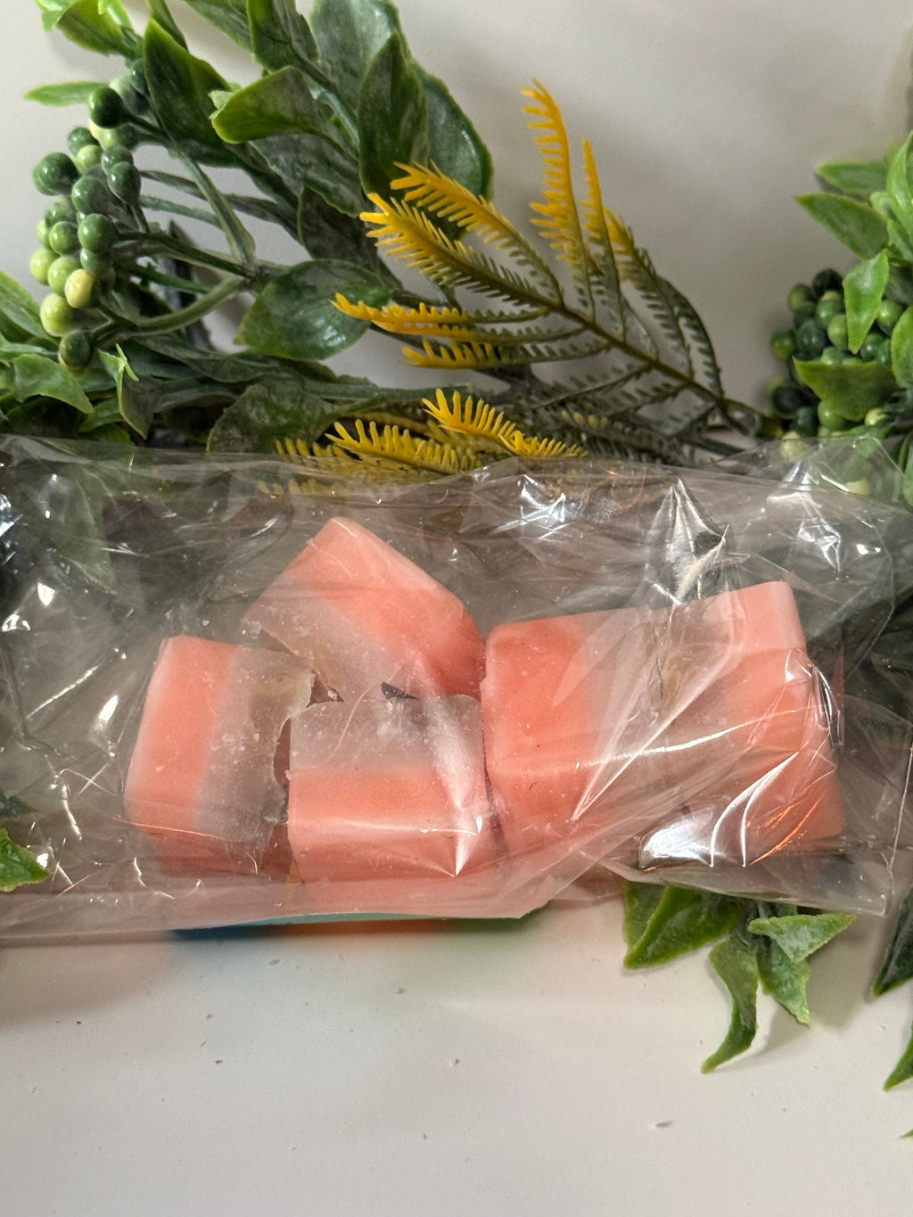 Yellow & Pink Wax Cube Melts | Apple, Sandalwood & Lemon Herbs