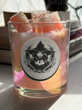 Dual-Tone Spiritual Healing Candle | Pink & Yellow with Herb-Infused Wax Melts