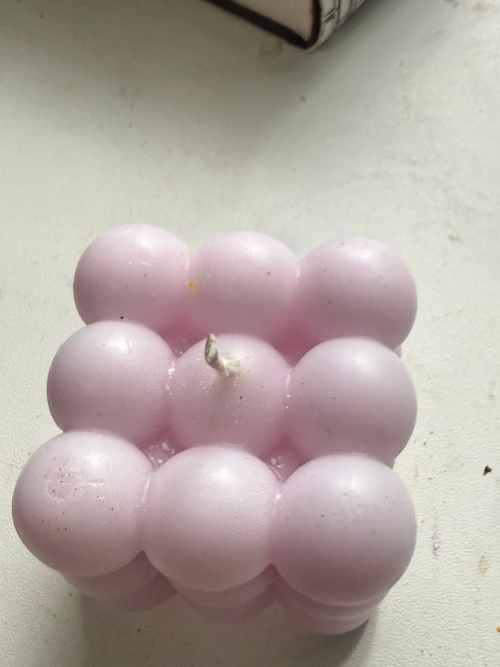 Pink Soy Wax Cube Candle