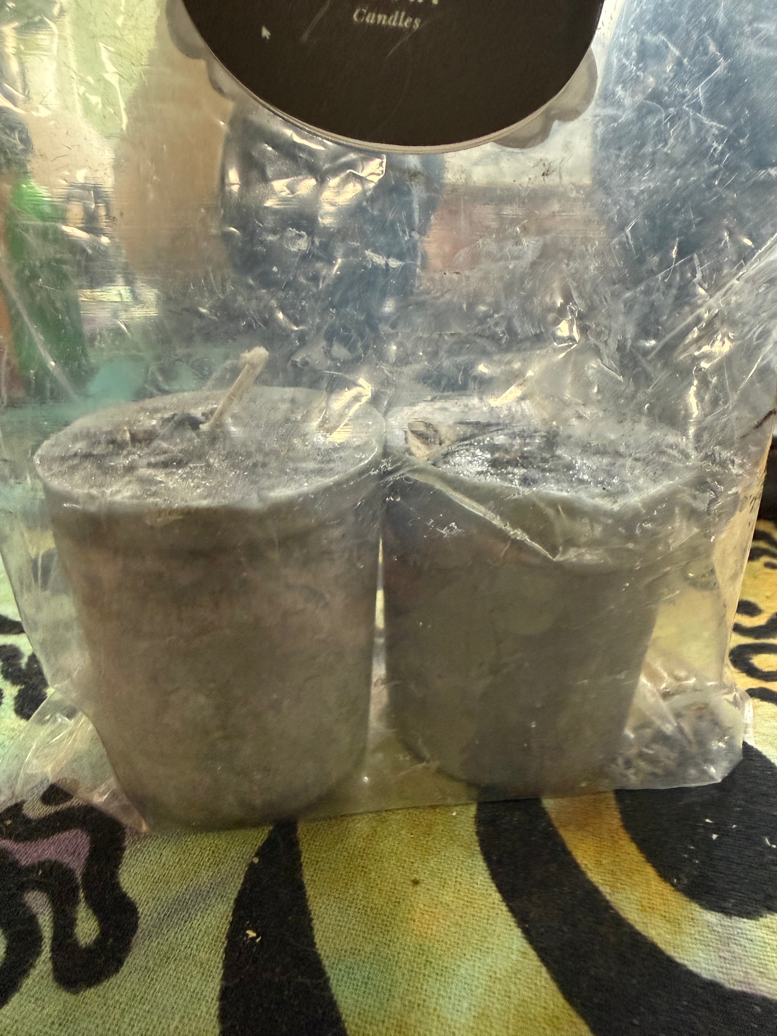 Grey Spirit Protection Candle Set | Herbs & Oils for Paranormal Rituals