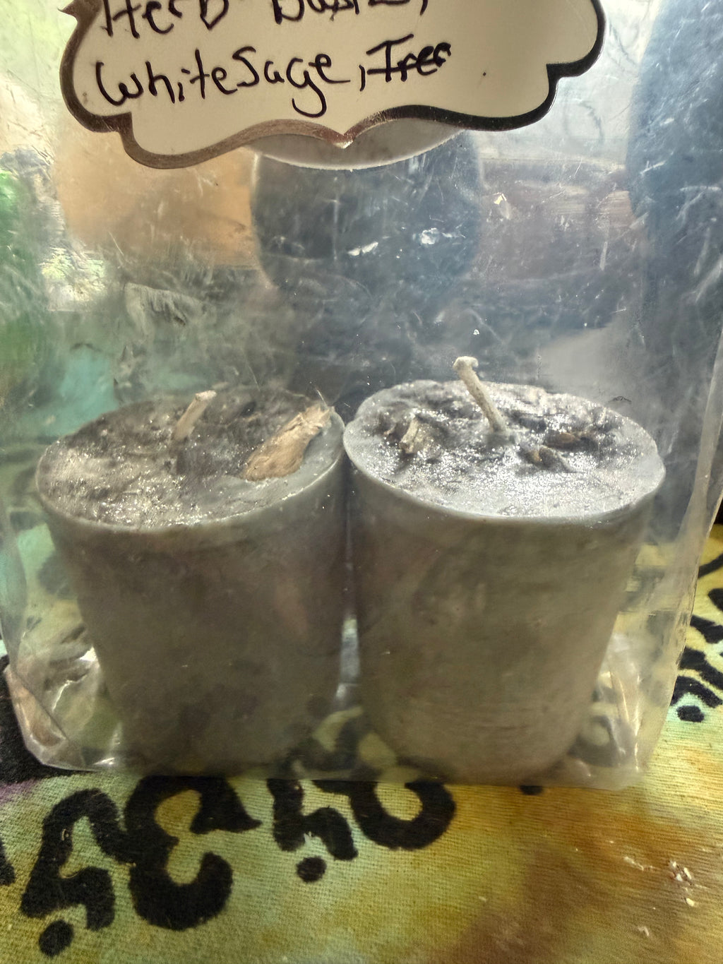 Grey Spirit Protection Candle Set | Herbs & Oils for Paranormal Rituals