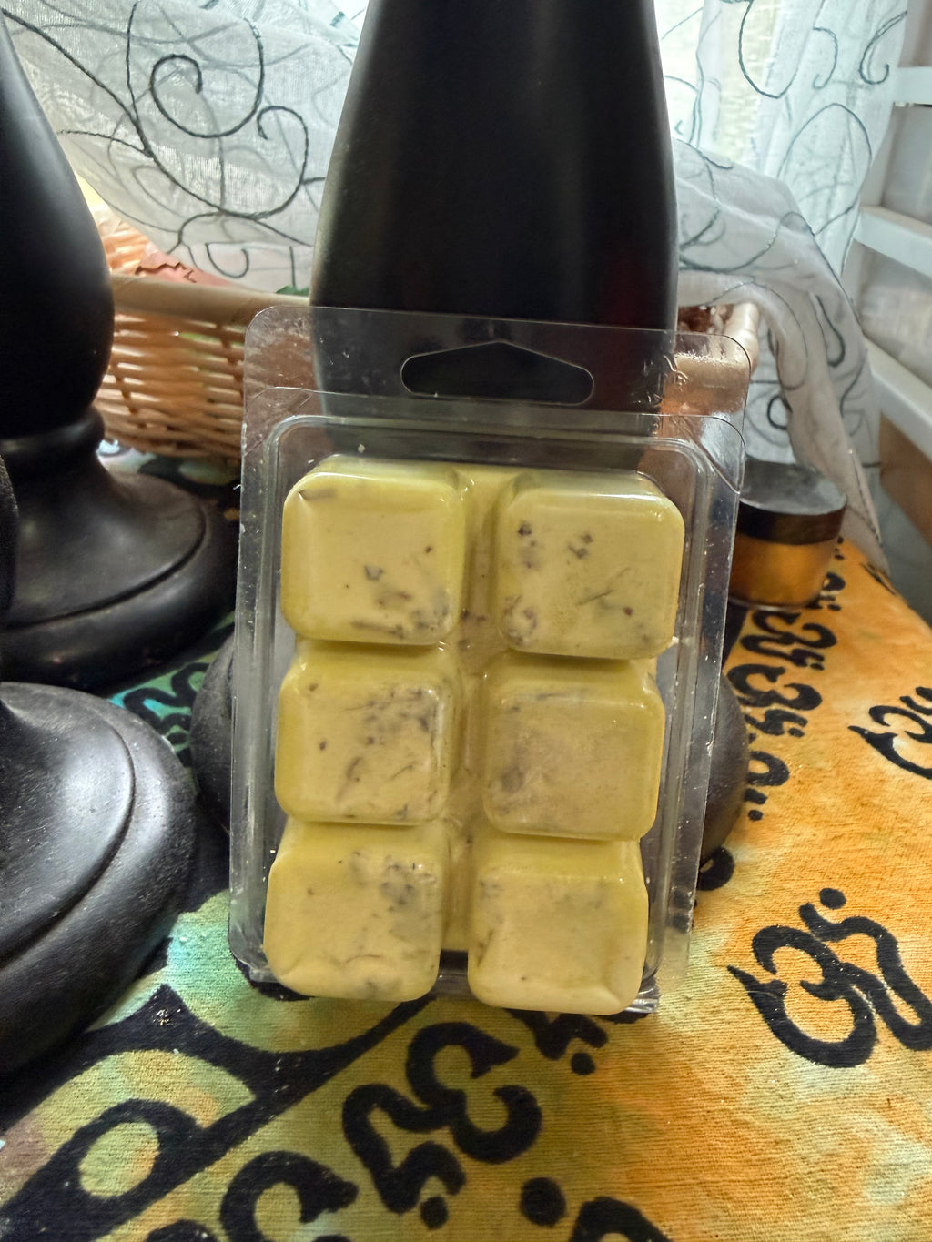 Lemon Yellow Spiritual Protection Candle | Flowers, Crystals & Charms