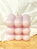 Pink Soy Wax Cube Candle